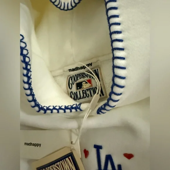 Madhappy Dodgers Heart Fleece Hoodie - Picture 7 of 9